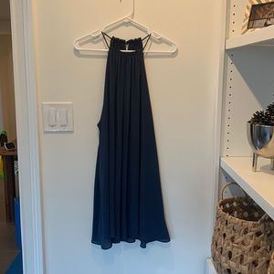 Navy dress. From a small boutique.